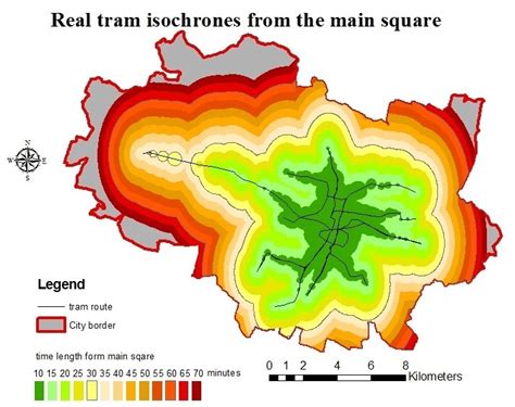 isochrone real time map.